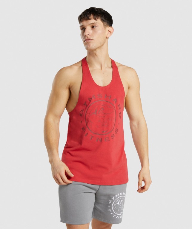 Chalecos Gymshark Legacy Rojas | Keg8aCCDN6S