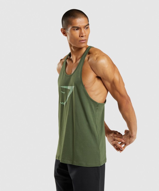 Chalecos Gymshark Sharkhead Infill Verde | orJKdPPwbOv