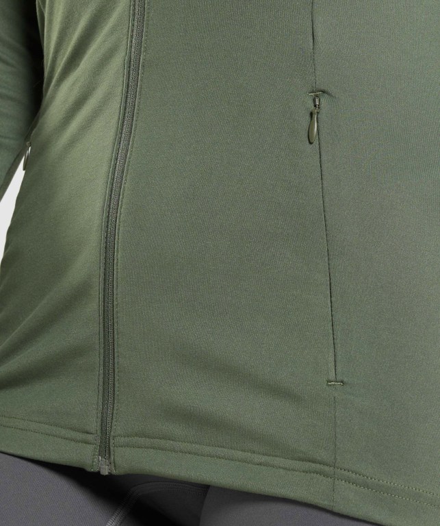 Chaquetas Gymshark Entrenamiento Jacket Verde Oliva | Wl2ZJPhjp8Z