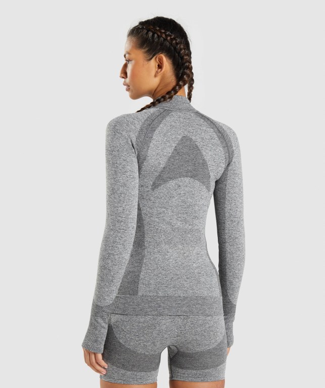 Chaquetas Gymshark Flex Zip Through Jacket Gris | yy6td5tlbTX