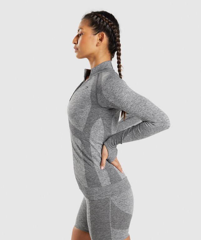 Chaquetas Gymshark Flex Zip Through Jacket Gris | yy6td5tlbTX