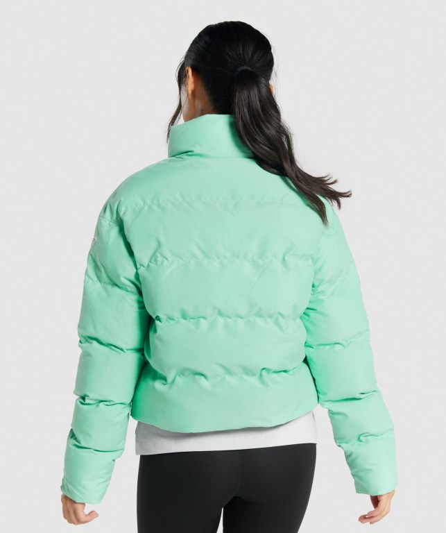 Chaquetas Gymshark Puffer Jacket Verde | MAgGGsBQOcH