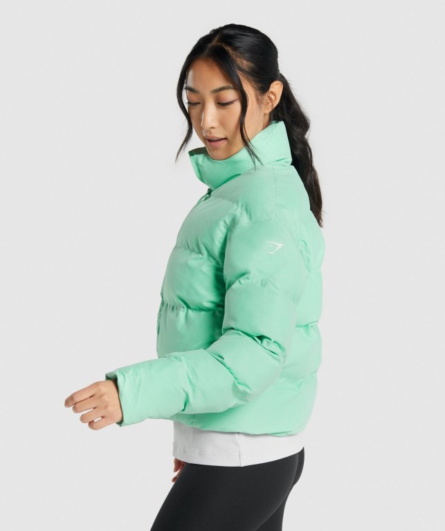 Chaquetas Gymshark Puffer Jacket Verde | MAgGGsBQOcH