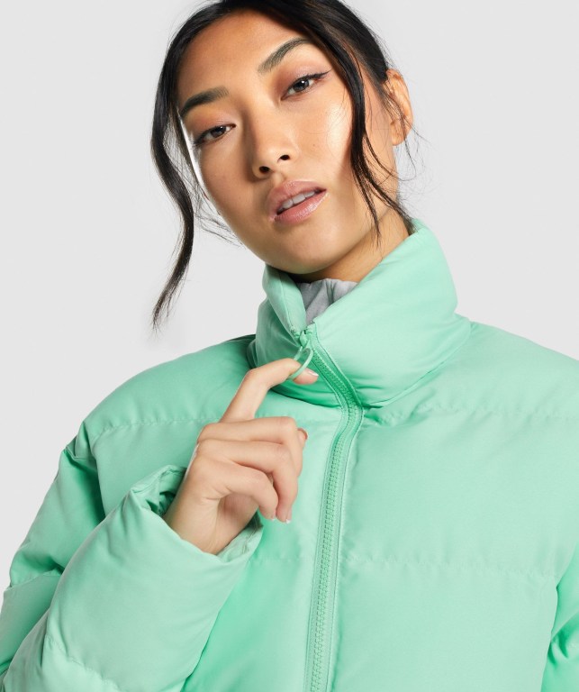 Chaquetas Gymshark Puffer Jacket Verde | MAgGGsBQOcH