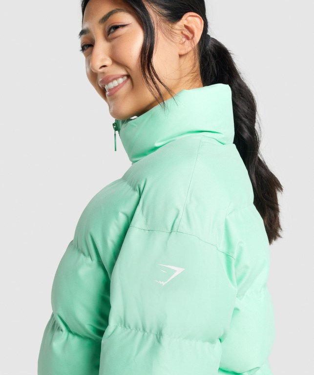 Chaquetas Gymshark Puffer Jacket Verde | MAgGGsBQOcH