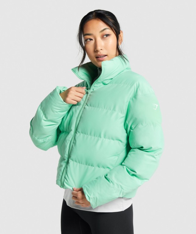 Chaquetas Gymshark Puffer Jacket Verde | MAgGGsBQOcH