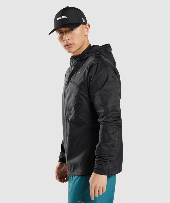 Chaquetas Gymshark Speed Jacket Negras | T3d4Ay4n1U4