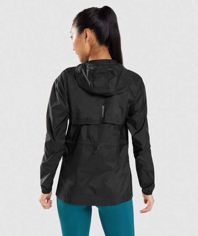 Chaquetas Gymshark Speed Windbreaker Negras | Oify16VmdHY