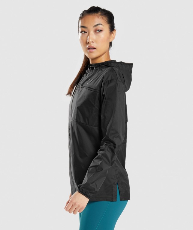 Chaquetas Gymshark Speed Windbreaker Negras | Oify16VmdHY