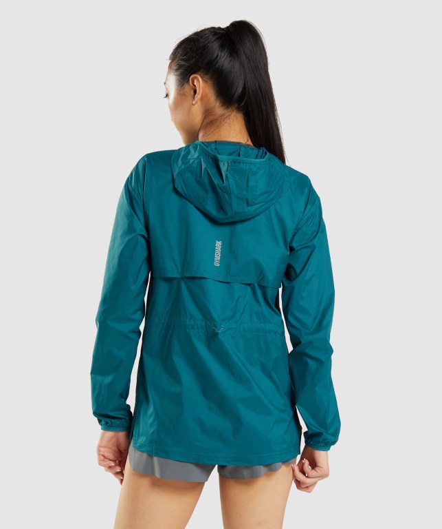 Chaquetas Gymshark Speed Windbreaker Turquesa | jVq5zikKr8s