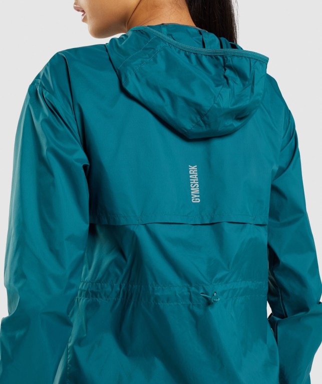 Chaquetas Gymshark Speed Windbreaker Turquesa | jVq5zikKr8s