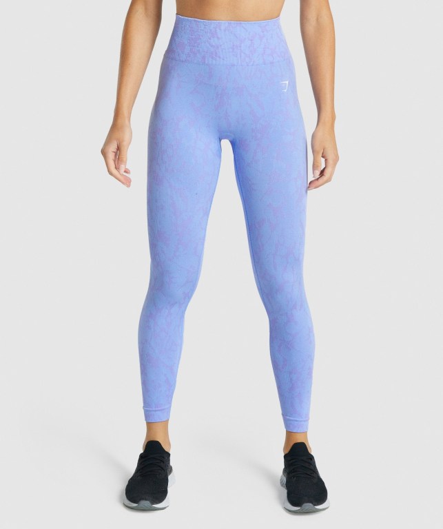 Leggins Gymshark Adapt Animal Seamless Azules Claro | hdMb9v8vnQM