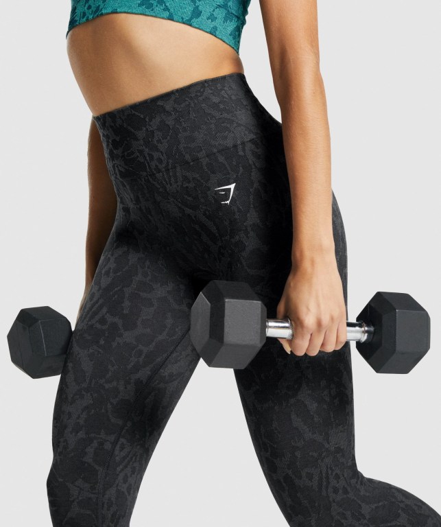 Leggins Gymshark Adapt Animal Seamless Negras | SeIrRF9FHtg