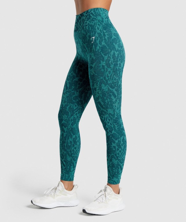 Leggins Gymshark Adapt Animal Seamless Turquesa | hocu6x4ydot