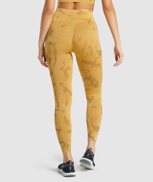 Leggins Gymshark Adapt Camo Seamless Amarillo | QwO6L1jlaNU