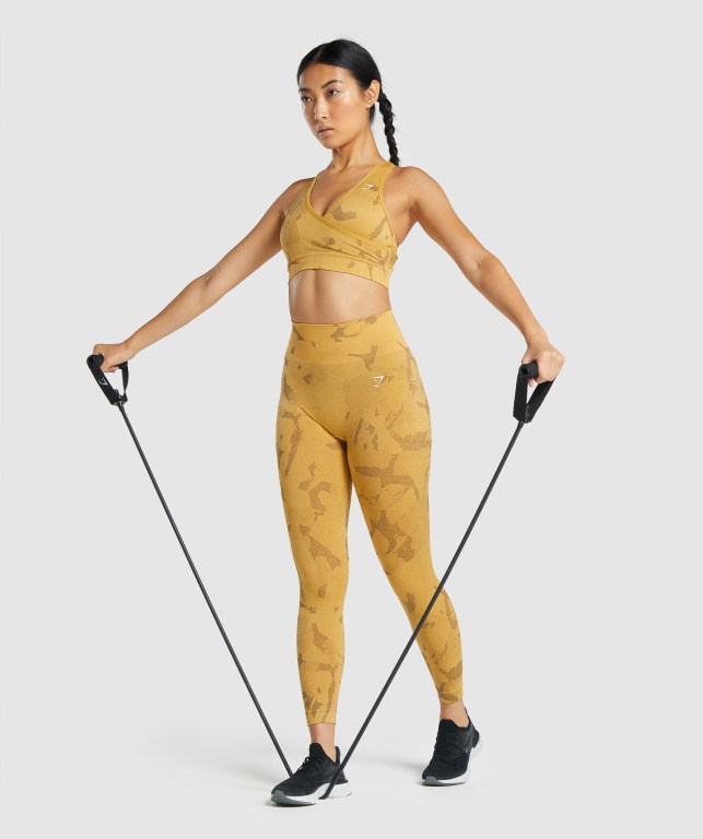 Leggins Gymshark Adapt Camo Seamless Amarillo | QwO6L1jlaNU