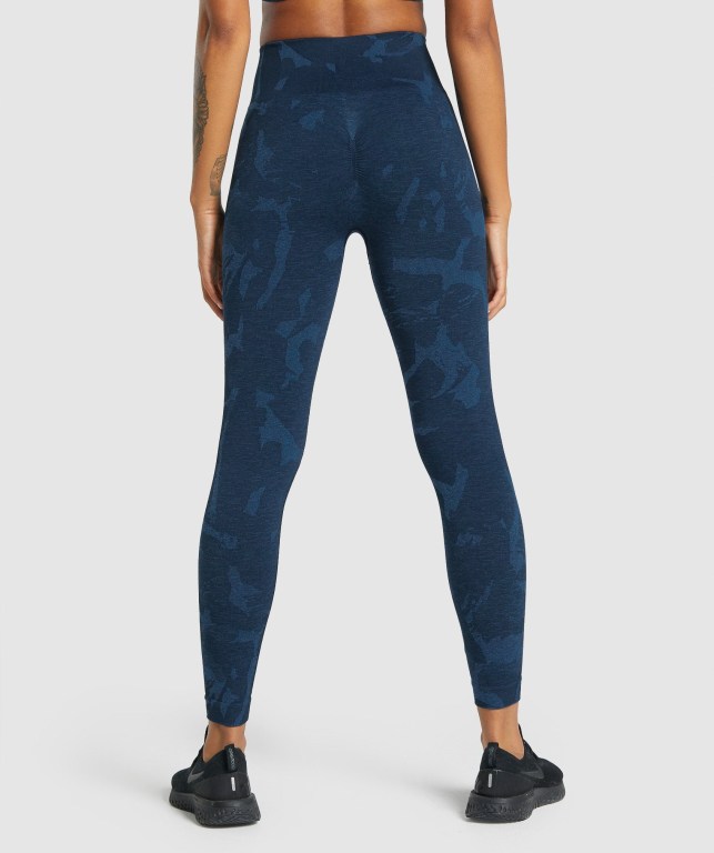 Leggins Gymshark Adapt Camo Seamless Azul Marino | I8rrZ3YpMNS