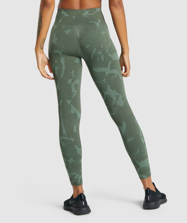 Leggins Gymshark Adapt Camo Seamless Verde | 2LBOpn3TUFb