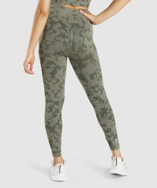 Leggins Gymshark Adapt Camo Seamless Verde | WGvJ3foX578