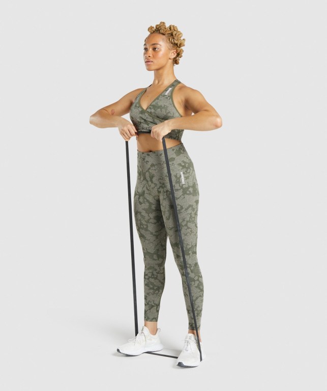 Leggins Gymshark Adapt Camo Seamless Verde | WGvJ3foX578