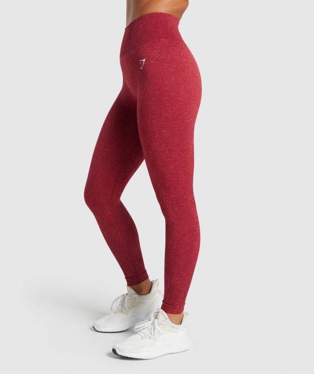 Leggins Gymshark Adapt Fleck Seamless Burdeos | ktEAREH7299