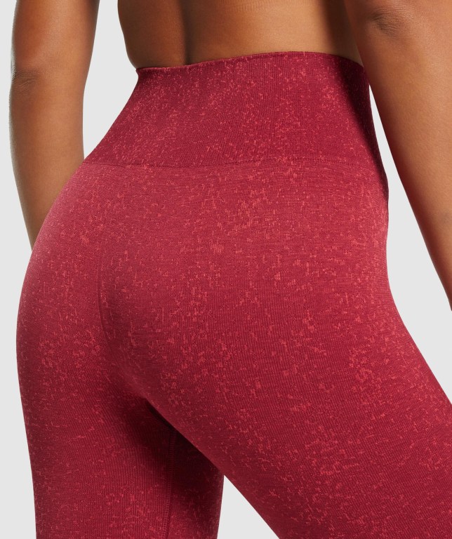 Leggins Gymshark Adapt Fleck Seamless Burdeos | ktEAREH7299