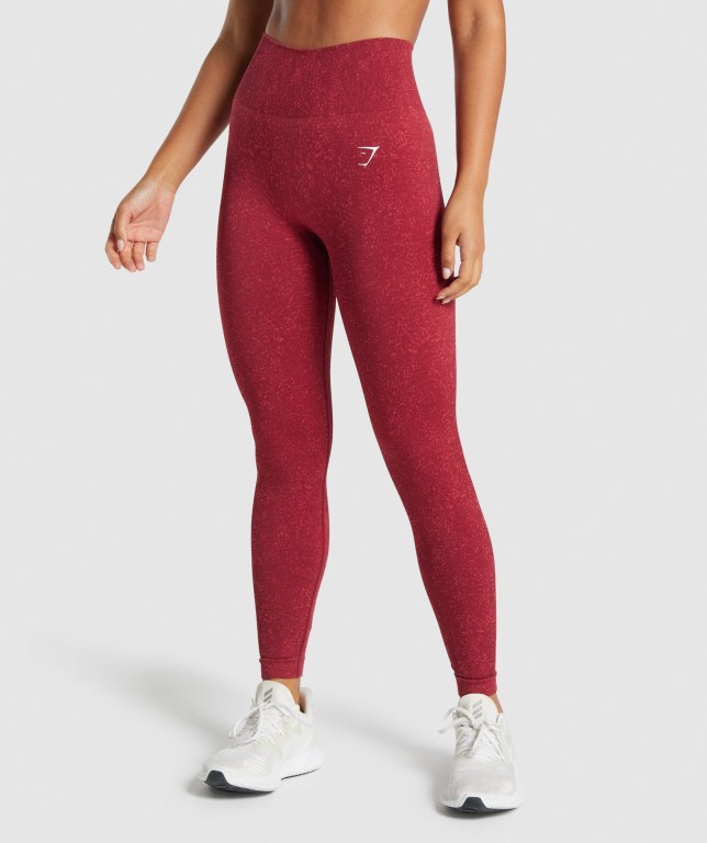 Leggins Gymshark Adapt Fleck Seamless Burdeos | ktEAREH7299