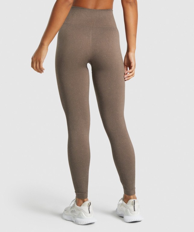 Leggins Gymshark Adapt Fleck Seamless Marrones | uL1GewfVyR5