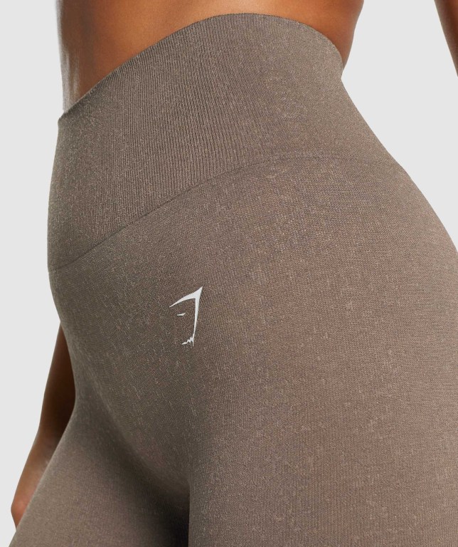 Leggins Gymshark Adapt Fleck Seamless Marrones | uL1GewfVyR5