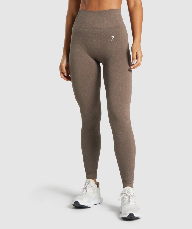 Leggins Gymshark Adapt Fleck Seamless Marrones | uL1GewfVyR5