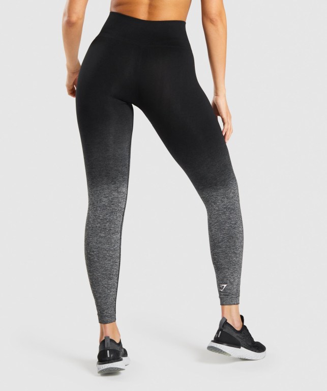 Leggins Gymshark Adapt Ombre Seamless Negras Negras | HIL7joFUpDW