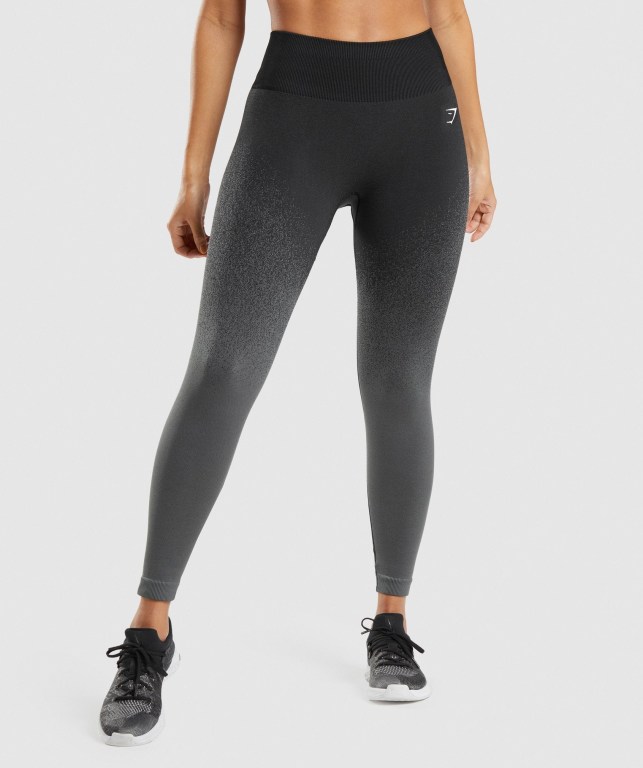 Leggins Gymshark Adapt Ombre Seamless Negras Gris | avPdaYVTDHQ