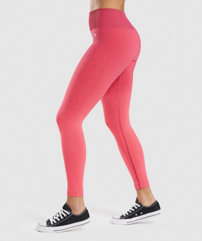 Leggins Gymshark Adapt Ombre Seamless Rosas Rojas | Rwl9r5nKbx7