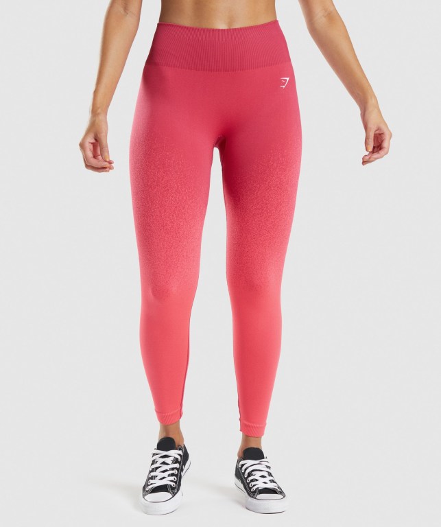 Leggins Gymshark Adapt Ombre Seamless Rosas Rojas | Rwl9r5nKbx7