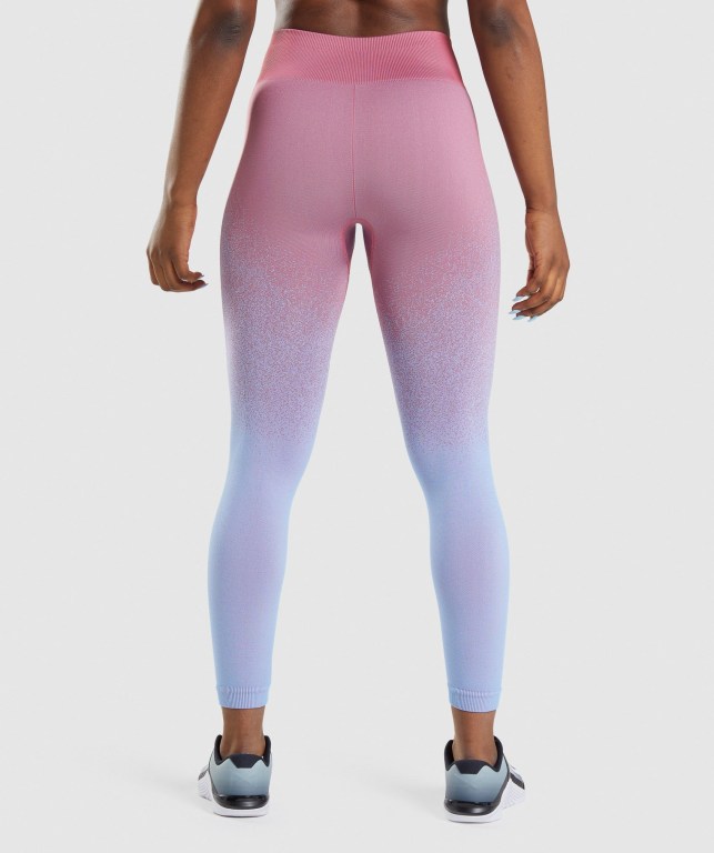 Leggins Gymshark Adapt Ombre Seamless Rosas Rosas Azules Claro | S79CR3X3dtD