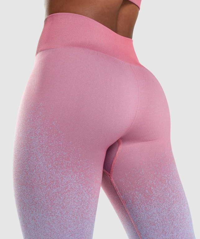 Leggins Gymshark Adapt Ombre Seamless Rosas Rosas Azules Claro | S79CR3X3dtD