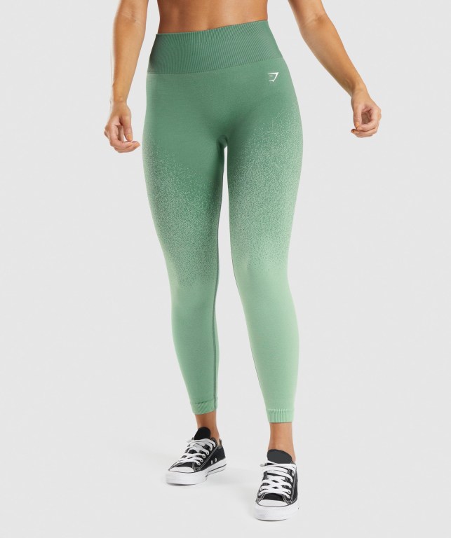 Leggins Gymshark Adapt Ombre Seamless Verde Verde Claro | 1WzwCyQbfyK