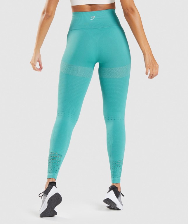 Leggins Gymshark Energy Seamless Turquesa | PJQDPQiYnpO