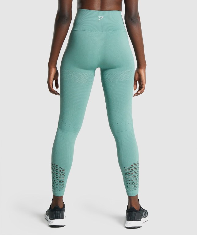 Leggins Gymshark Energy Seamless Verde Claro | 84OLZXaGVOW