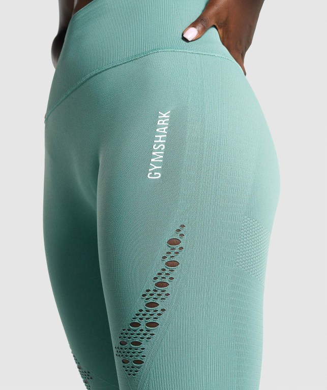 Leggins Gymshark Energy Seamless Verde Claro | 84OLZXaGVOW