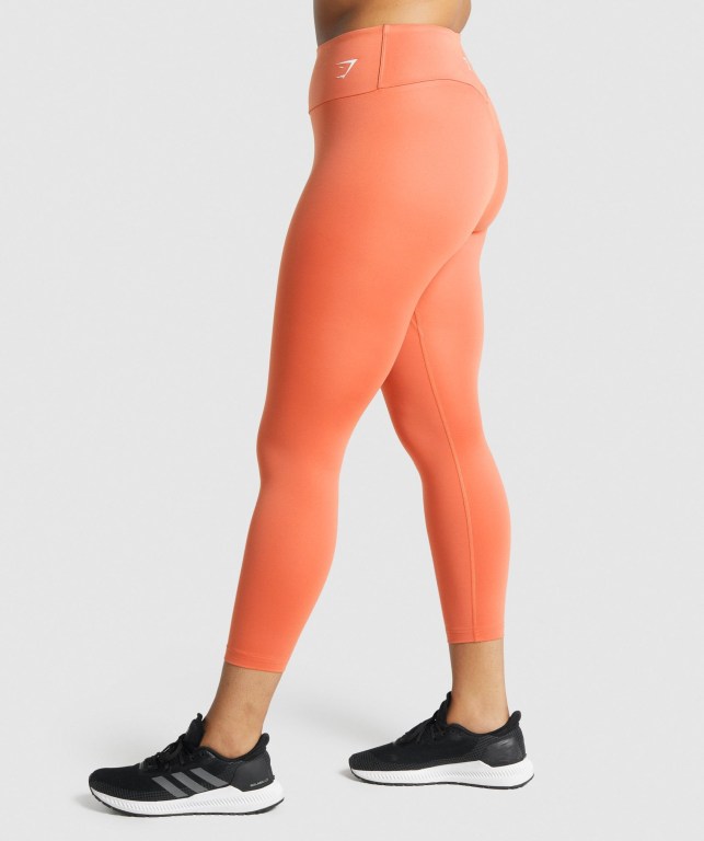 Leggins Gymshark Entrenamiento 7/8 Naranjas | feu7qiK9rcc