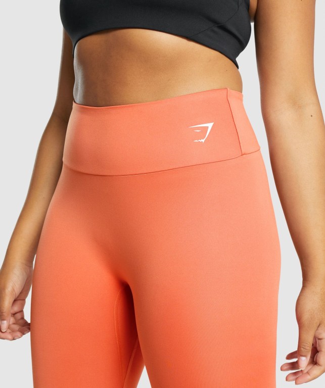 Leggins Gymshark Entrenamiento 7/8 Naranjas | feu7qiK9rcc