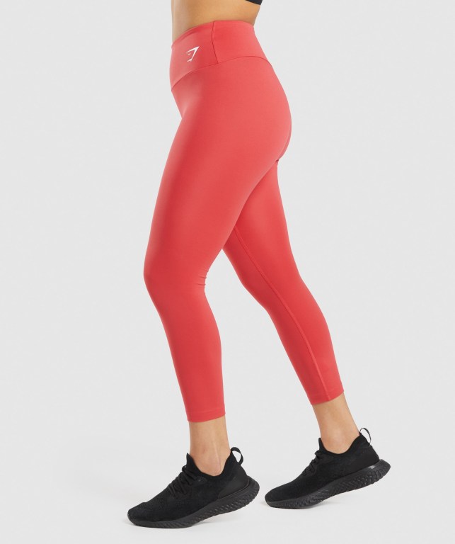 Leggins Gymshark Entrenamiento 7/8 Rojas | Shlg3D6tgFe