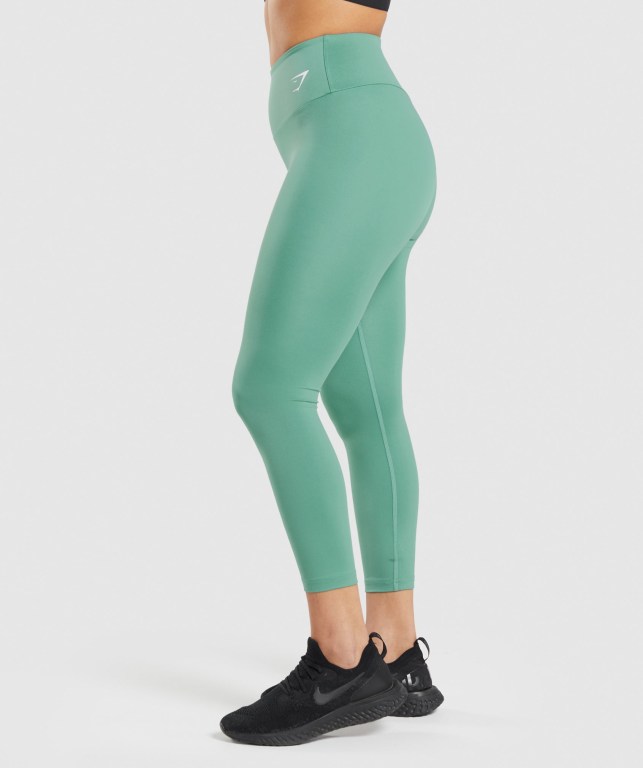 Leggins Gymshark Entrenamiento 7/8 Verde | PGGYST2HrHr