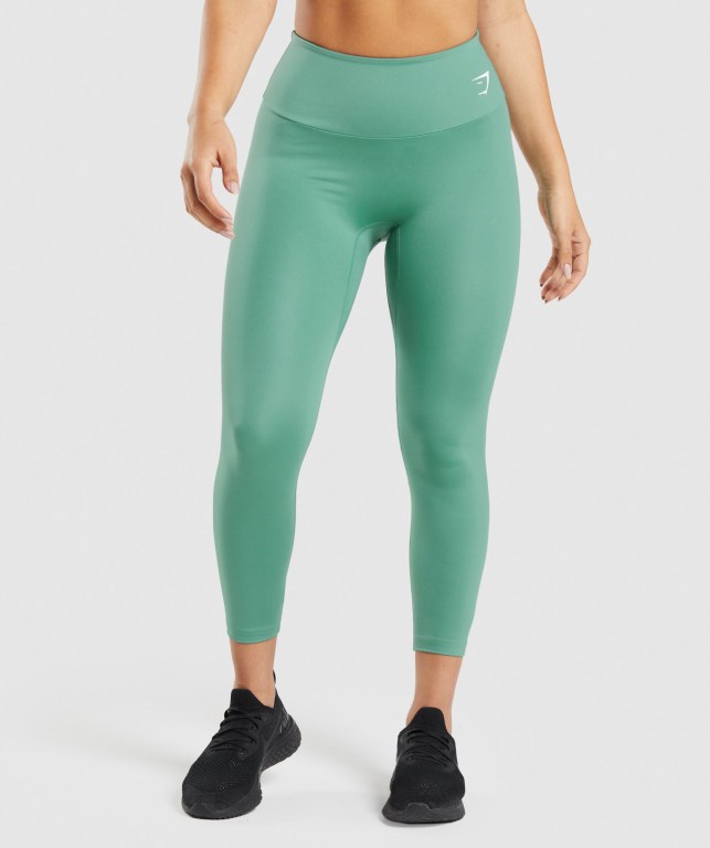 Leggins Gymshark Entrenamiento 7/8 Verde | PGGYST2HrHr