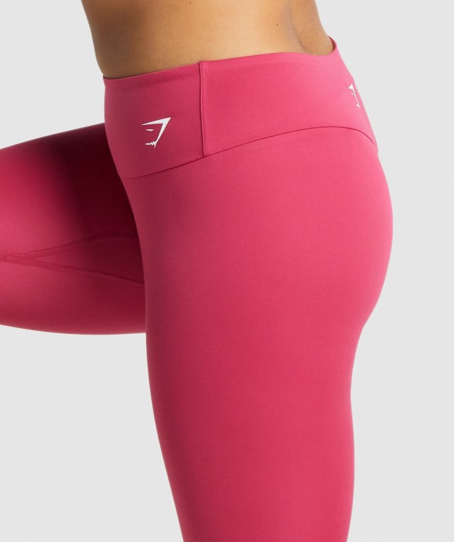 Leggins Gymshark Entrenamiento Cropped Rosas | se6ttIVop8n