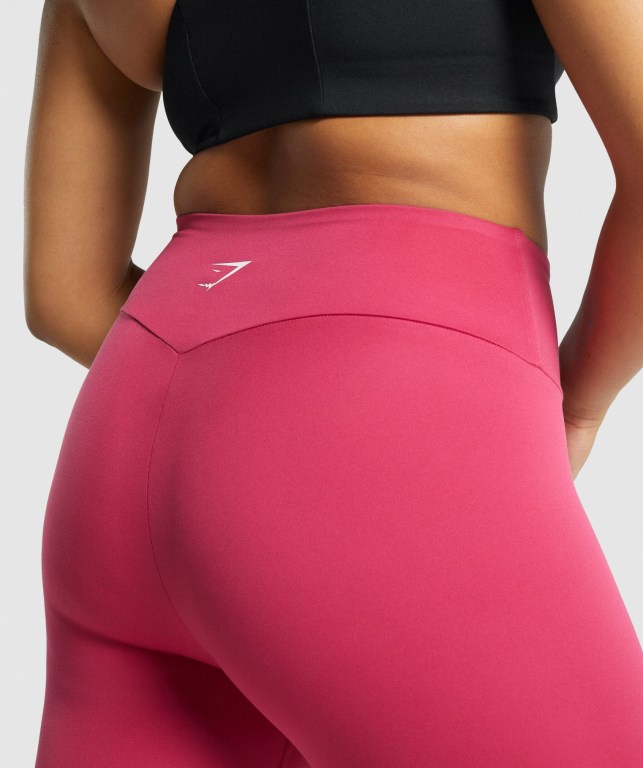 Leggins Gymshark Entrenamiento Cropped Rosas | se6ttIVop8n