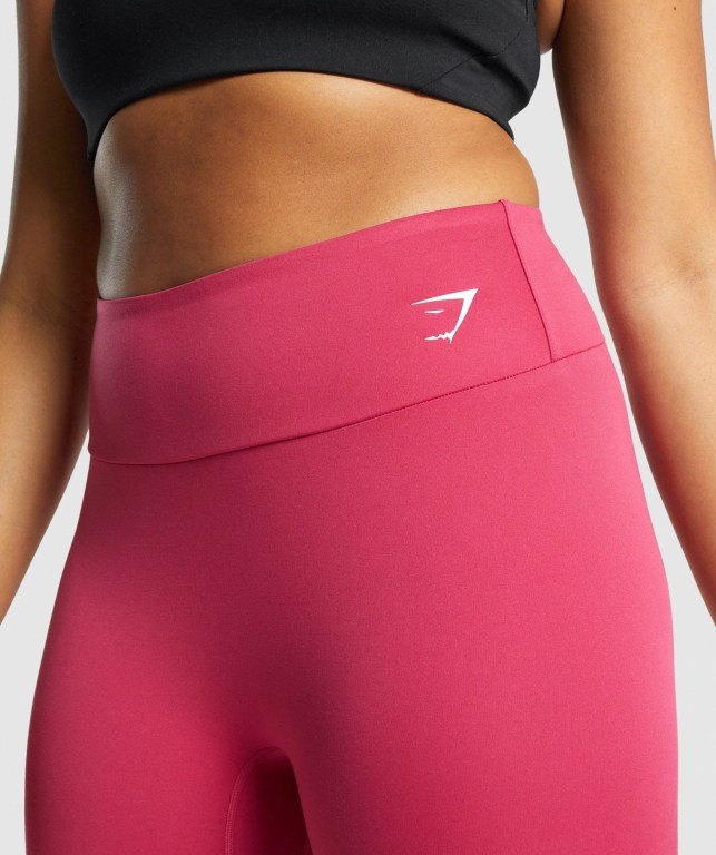 Leggins Gymshark Entrenamiento Cropped Rosas | se6ttIVop8n