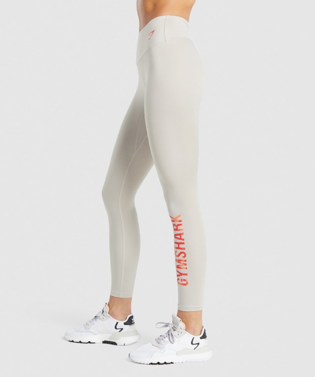 Leggins Gymshark Entrenamiento Graphic Gris | TBXR3FAp5AA