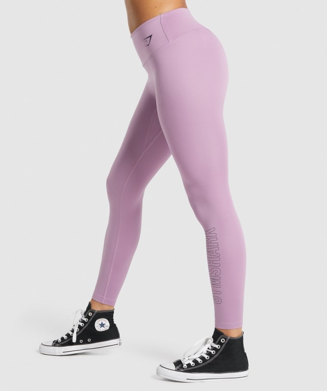 Leggins Gymshark Entrenamiento Graphic Moradas | le6CGFs7rz4